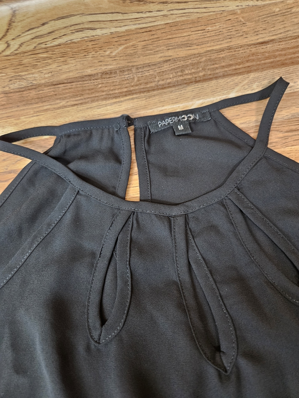 Papermoon Walita Cutout Detail Blouse - Black - Picture 3 of 4